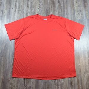 Columbia Men Hike Omni-Wick Crew Neck T-shirt Size 4X Red Brand New